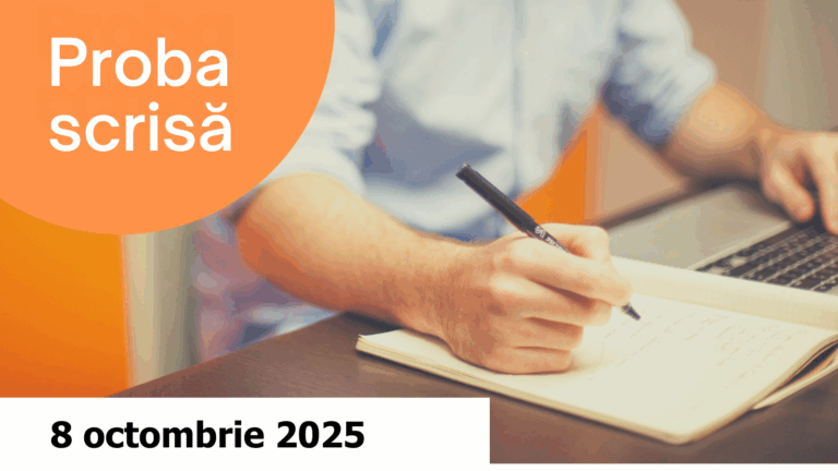 Lista candidaților admiși la proba scrisă