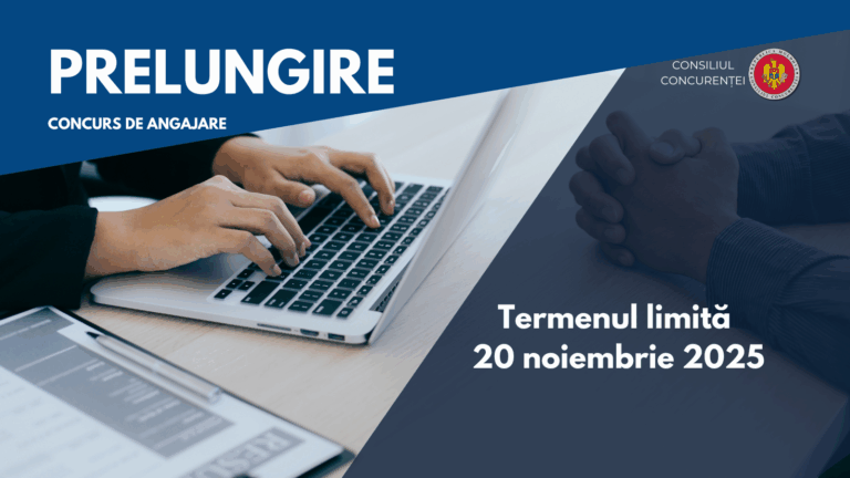 (Română) Consiliul Concurenței anunță prelungirea concursului pentru ocuparea funcțiilor publice vacante din 20noiembrie 2025 (Română) Consiliul Concurenței anunță prelungirea concursului pentru ocuparea funcțiilor publice vacante din 20noiembrie 2025